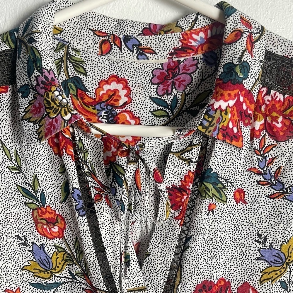 Maeve Anthropologie Janie Flounced Peasant Blouse XS - Picture 5 of 8